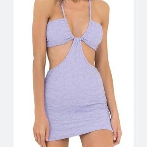Maaji Lavender/Purple Cut Out Mini Dress